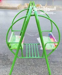 5 مرجيحة مزدوجة للاطفال   تمنح الطفل جوا من المتعة واللعب  مرجيحه حديد بمواصفات عاليه