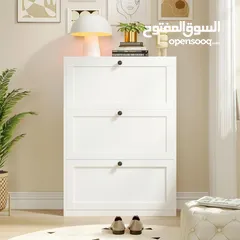  3 خزانة واحدة تغيّر شكل مدخل بيتك! خزانة أحذية قلابة عصرية وموفرة للمساحة نظّمي مدخل منزلك بذكاء