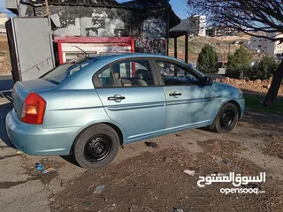  4 هيونداي اكسنت E1 2007 غرفه نظيفه ميكانيك ممتاز ترخيص جديد وارد خليجي قطاره بنزين ماتور 1500