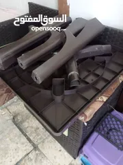  5 طاوله سفره بلاستيك مربعه للبيع مع كراسي