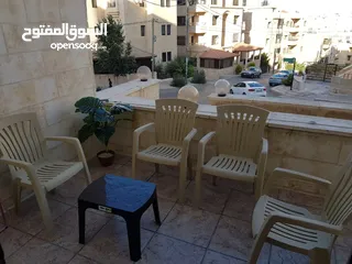  2 استوديو فاخر مفروش بتلاع العلي مطل عجامعة الاردنية مع ترس خارجي