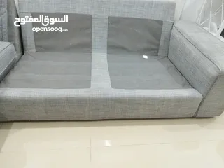  7 ركنة زاوية من ايكيا بحالة جيدة  IKEA 3SEATS SOFA WITH CHAISE