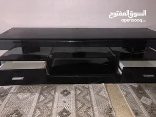  3 طاولة قزاز ثقيلة ونظيفة