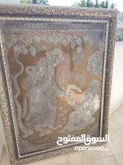  4 لوحة رباعيات الخيام من قصور اصفهان نحاس تلبيس فضه عليها اكثر من كيلو ونصف فضه قطع متحف نوادر النوادر