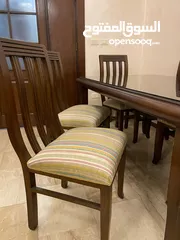  1 طاوله سفره خشب زان مع لاتيه
