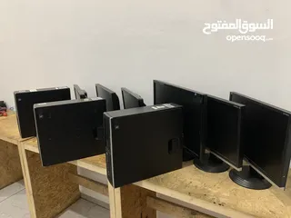 5 كومبيوتر جديد مع شبكة ومكاتب وكوبيرد وماوس وجميع الملحقات