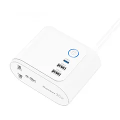  1 Huntkey SZF-207 Type-C 35W Charger Pub for Desktop UK Plug 1.8M قاعدة شحن متعدد الاستخدام هانتكي