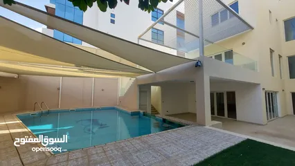  24 5 Bedrooms Semi-Furnished Villa with Pool for Rent in Qurum REF:1067AR