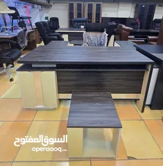  1 مكتب مدير قياس 180سم +جانبية +طاولة هديه مع كل مكتب لامينيت  اثاث مكتبي