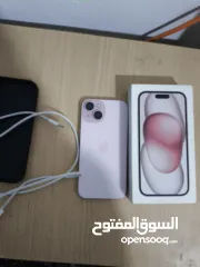  1 ايفون 15 عادي 83% بطارية كل اشي اصلي