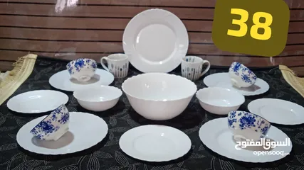  5 اطقم سفرة  ماركات عالمية فخمة وراقيه وكلهم #ماركات #بورسلان مختومة
