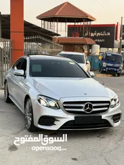  5 مرسيدس E350 2020 AMG فل اضافات اعلى صنف ممشى قليل لون سلفر غرفة كاميل بحالة الوكالة