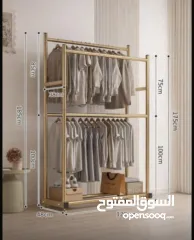  4 منظم ملابس قائم بذاته مزدوج الطبقات – تصميم عملي وفخم