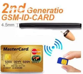  2 GSM BOX ID Credit Card Earpiece Spy Wireless Bluetooth Hidden Mini IMEI 4.5W for exam