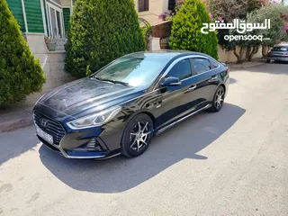  17 هيونداي سوناتا 2018 7جيد بحال الشركه ممشى قليل  استخدام شخصي مرفق ورقة الفحص