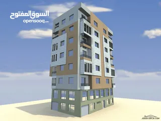  3 منزل في عماره اربع طوابق للبيع