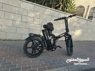  6 دراجه كهربائيه عجل عريض 48 فولت21 امبير