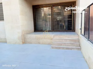  4 في أجمل مناطق عبدون شقة مفروشة للبيع أو للإيجار أرضيه مع ترس 133م بتشطيبات مميزة / ref 9538