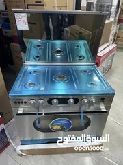 6 فرن غاز سامكس مونستر شيف 90 سم مع مراوح فل سفتي سعر حرق