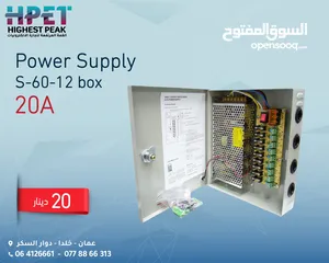  1 Power Supply S-60-12 box 20A