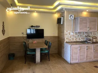  1 فيلا مفروشه  للايجار في البحر الميت شارع الفنادقمع بركه مدفيه