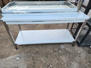  2 طاولات تحضير ستانلس ستيل تفصيل جميع المقاسات  بأسعار منافسة جدا