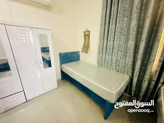  17 بدون عموله افخم سكن مشترك بنات وشباب في عجمان المويهات و الروضة شامل جميع الخدمات فرش جديد اول ساكن