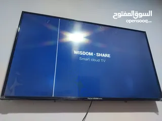  2 للبيع شاشه رومو فل سمارت حجم 43 استخدام اسبوع لسه لزقات الشركه عليها مع كرتونتها واغراضها مطلوب فيها
