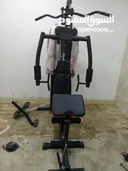 1 جهاز هوم جيم (home gyme ) بحالة الوكالة مستعمل مدة شهرين شامل حركات الجسم كاملة مع دفاش ارجل