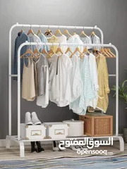  3 ستاند ملابس دبل معدن ثقيل