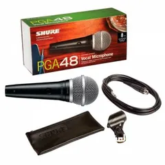  5 ميكرفون يدوي اصلي نوع Shure PGA48 Dynamic Microphone Handheld Mic for Vocals with Cardioid