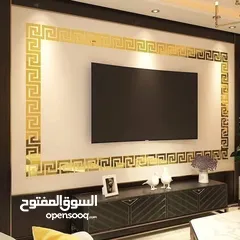  10 ديكور منازل  اكرلك ذهبي وفضي