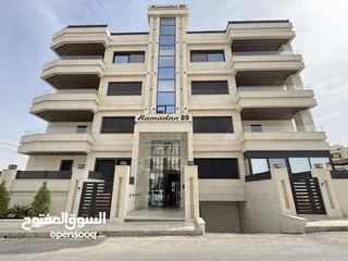  30 شقة دوبلكس مع روف باطلالة مميزة مساحة 280 + 90 باجمل مناطق رجم عميش - حي الصحابة -شركة رمضان للاسكان