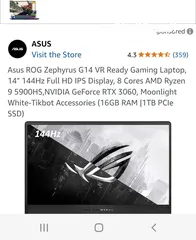  15 asus gaming Rog Zephyrus  rayzen 9 geforce RTX