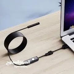  14 منظار تنظير  سلك كيبل كاميرا مع فلاش  تصوير احترافي دقه عاليه يوضع ب موبايل او لابتوب لمسافة  10متر