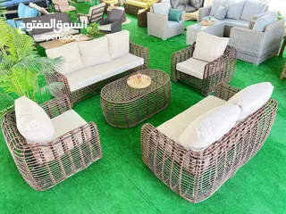  23 أحدث وأجمل اطقم رتان وخيزران واثاث المعدنيه والمرجيح ودكورات