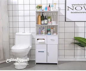  10 ستاند الحمام العصري PVC اناقة ونظام في قطعة وحدة  تصميم انيق باللون الأبيض يضيف لمسة فخمة لأي زاوية