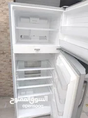  4 ثلاجة شارب تايلندي حجم 567 لتر لون سلفر بحاله ممتازه