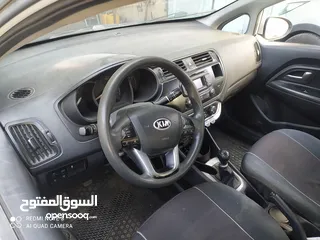  3 كيا ريو/ترخيص 2014/جير عادي  فحص كراتين/شمامه بنزين