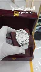  8 ساعات AP فخمة بتصميم أنيق، اتوماتيك، بعلبتها وكرت كفالة، أناقة وهيبة بكل طلّة