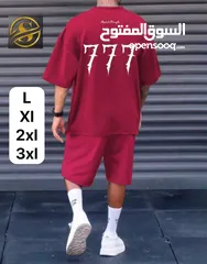  5 بيجامات رجالي شورت صيفي فري سايز خامة قطنية
