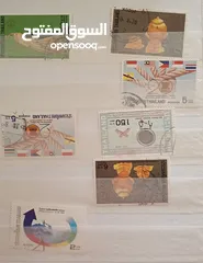  21 طوابع اصلية من كل بلدان العالم للبيع المستعجل الطابع ب دينار