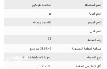  4 قطعة ارض للبيع