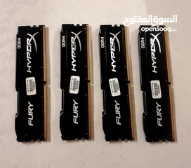  1 HyperX Black FURY 8Gb DDR4