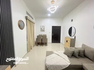  4 للإيجار الشهري أول ساكن شقة غرفة وصالة مفروشة في عجمان منطقة الجرف