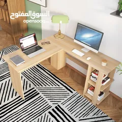  1 مكتب زاوية 120سم ب120 عدة الوان فقط  60دينار شامل التوصيل والتركيب عمان
