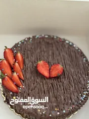  22 كيكة الكوكيز بحشوة الشوكلاتة قطر الكيكة 22سم تكفي 6 اشخاص وصحتين وعافية