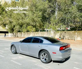  14 A Very Well Maintained DODGE CHARGER 2014 SILVER GCC SXT Edition With Sunroof