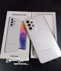  4 جهاز اخو الجديد Samsung A73 5G جيجا  256 أغراضة والكرتونه الأصلية متوفر توصيل