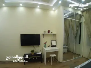  4 A very luxurious furnished studio for rent in Abdoun, near the exact specialty, opposite the Avenue